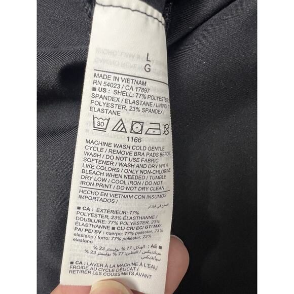 OLD NAVY Active Go-Dry PowerSoft Athletic Black Dress Build In Bodysuit Large - Picture 11 of 12